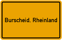 City Sign Burscheid, Rheinland