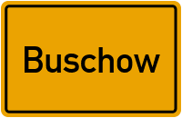 Ortsschild von Buschow in Brandenburg
