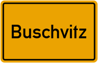 Ortsschild von Buschvitz in Mecklenburg-Vorpommern