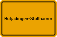 Ortsschild Butjadingen-Stollhamm