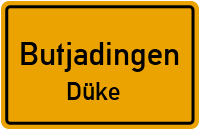 Straßenverzeichnis Butjadingen Düke
