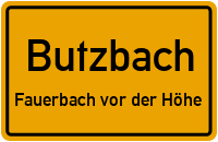 Friedberger Weg in ButzbachFauerbach vor der Höhe