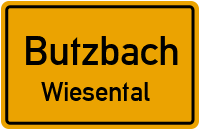 Straßenverzeichnis Butzbach Wiesental