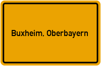 Ortsschild von Gemeinde Buxheim, Oberbayern in Bayern