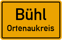 Ortsschild Bühl.Ortenaukreis