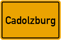 City Sign Cadolzburg