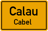 Cabeler Dorfstraße in CalauCabel