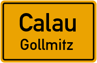 Gollmitzer Bahnhofstraße in CalauGollmitz