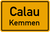 Kemmener Dorfstraße in CalauKemmen