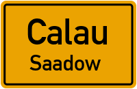 Dorfstraße in CalauSaadow