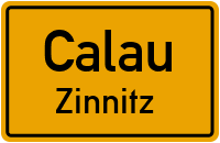 Zinnitzer Dorfstraße in CalauZinnitz