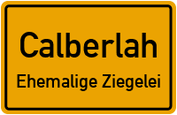 Hauptstraße in CalberlahEhemalige Ziegelei