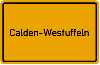 Ortsschild Calden-Westuffeln