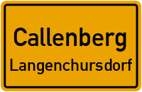 Bräunsdorfer Straße in CallenbergLangenchursdorf
