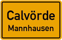 Dorfplatz in CalvördeMannhausen