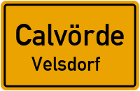 Calvörder Straße in CalvördeVelsdorf