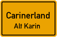 Alt Kariner Hofstraße in CarinerlandAlt Karin