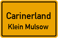 Moitiner Straße in CarinerlandKlein Mulsow