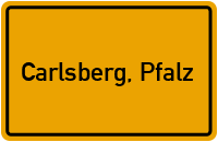 City Sign Carlsberg, Pfalz