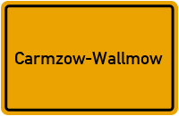 City Sign Carmzow-Wallmow