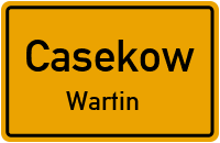 Kleine Dorfstraße in CasekowWartin