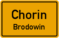 Brodowiner Dorfstraße in ChorinBrodowin
