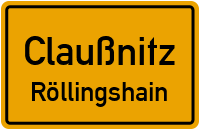 Röllingshainer Dorfstraße in ClaußnitzRöllingshain