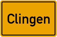 City Sign Clingen