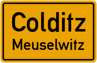 Meuselwitzer Hauptstraße in ColditzMeuselwitz