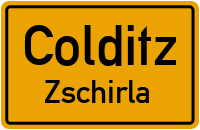 Zschirlaer Dorfstraße in ColditzZschirla