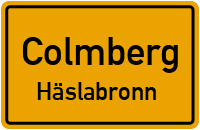 Straßen in Colmberg Häslabronn
