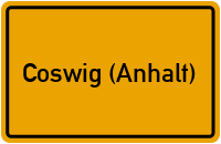 City Sign Coswig (Anhalt)