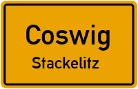 Stackelitzer Dorfstraße in CoswigStackelitz