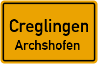 Straßenverzeichnis Creglingen Archshofen