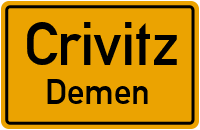 Straße Der Freundschaft in CrivitzDemen