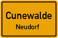 Bergstraße in CunewaldeNeudorf