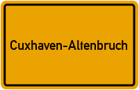 Ortsschild Cuxhaven-Altenbruch