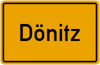 Ortsschild von Gemeinde Dönitz in Sachsen-Anhalt