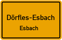 Weinbergstraße in Dörfles-EsbachEsbach
