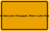 Ortsschild Dörnberg bei Holzappel, Rhein-Lahn-Kreis