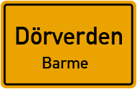 Straßenverzeichnis Dörverden Barme