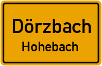 Schmiedsgässle in DörzbachHohebach
