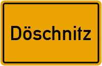 Ortsschild von Gemeinde Döschnitz in Thüringen
