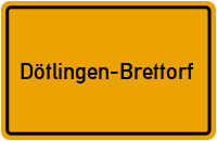 Ortsschild Dötlingen-Brettorf