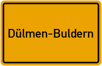 Ortsschild Dülmen-Buldern