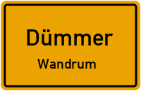 Straßen in Dümmer Wandrum