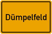 Ortsschild von Gemeinde Dümpelfeld in Rheinland-Pfalz