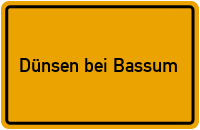 City Sign Dünsen bei Bassum