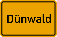 Ortsschild von Gemeinde Dünwald in Thüringen