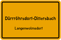 Bergstraße in Dürrröhrsdorf-DittersbachLangenwolmsdorf